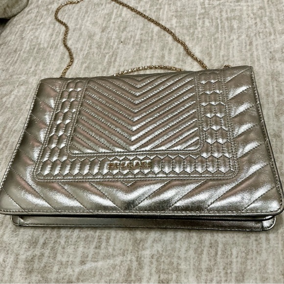 ✨💎RARE💎✨ BVLGARI SERPENTI FOREVER SHOULDER BAG w/MIRROR, COA,DUSTY, GIFT - Picture 14 of 16